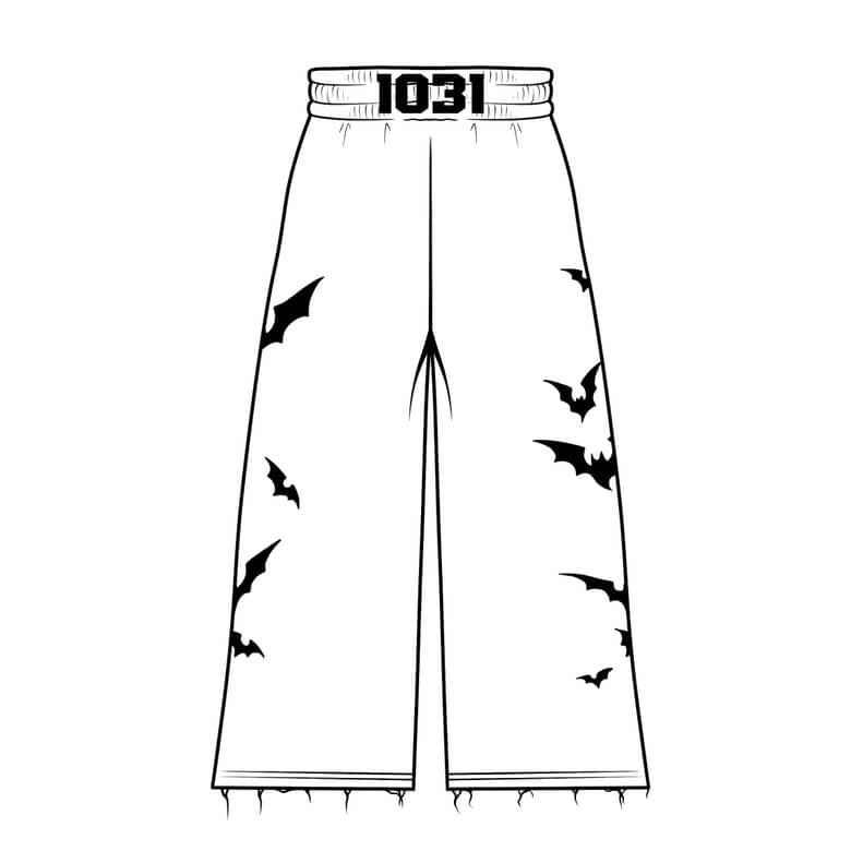 Dark Perception Monochrome Wide-Leg Pants