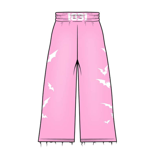 Pink Dark Perception Wide-Leg Pants